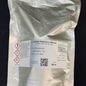 MANGANESE MN - 1 G/L IN DILUTED HNO3 FOR AAS (DUNG DỊCH CHUẨN MANGAN)